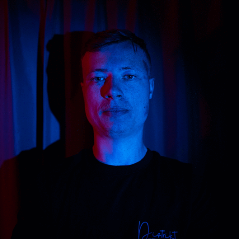 PresidentBrie performing live, mixing hard house, tech house, and techno